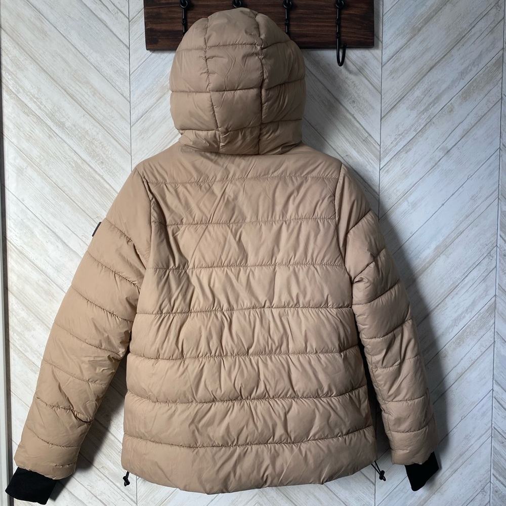 Tan Puffer Jacket - Picture 7 of 10